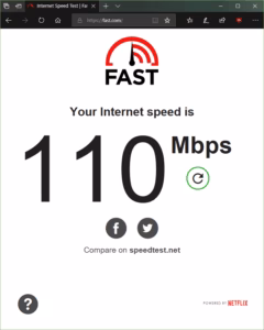 fast.com Speed Test